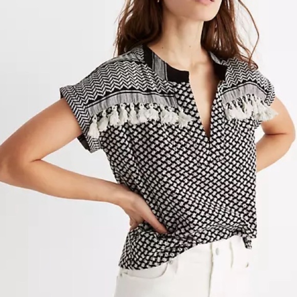 Cecilie Copenhagen Tasseled Helene Top - Picture 2 of 6